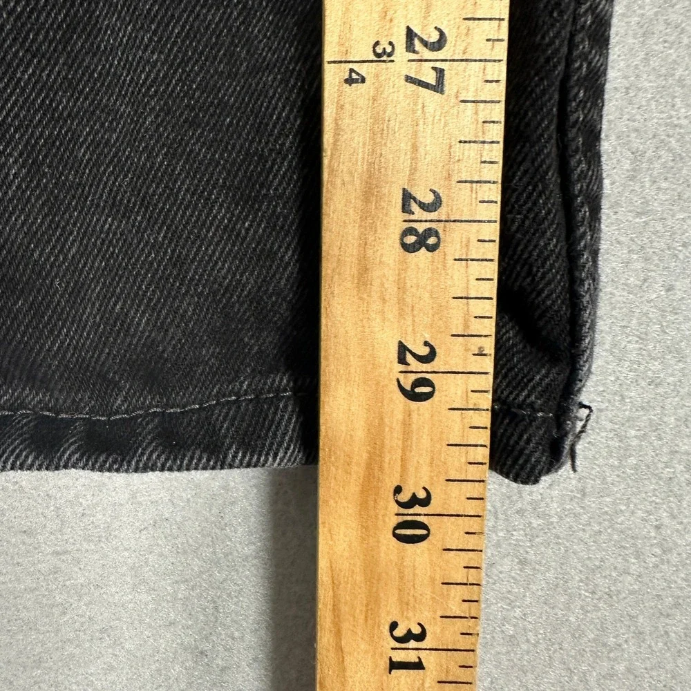 Levi's 550 Jeans Mens 34x29 Relaxed Fit Black Denim Tapered Leg EUC